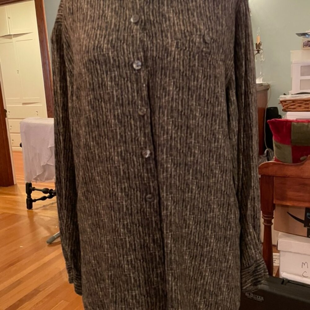 Silk shirt by Chico's Design, size 3